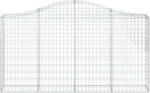 vidaXL Kosze gabionowe, 13 τεμ, 200x30x100/120 εκ, γαλβανισμένο σίδερο
