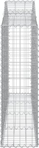 vidaXL Kosze gabionowe, 13 τεμ, 200x30x100/120 εκ, γαλβανισμένο σίδερο