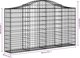 vidaXL Kosze gabionowe, 13 τεμ, 200x30x100/120 εκ, γαλβανισμένο σίδερο