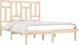 vidaXL Πλαίσιο κρεβατιού από συμπαγές πεύκο, 140x190 εκ.