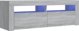 vidaXL Ντουλάπι για TV με LED, γκρι δρύς Sonoma, 120x35x40 εκ.