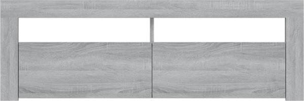 vidaXL Ντουλάπι για TV με LED, γκρι δρύς Sonoma, 120x35x40 εκ.