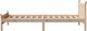 vidaXL Σκελετός κρεβατιού χωρίς στρώμα 75x190 cm από ατόφιο πεύκο