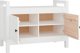 vidaXL Lawka do przedpokoju, bialy, 80x40x60 cm, lite drewno sosnowe