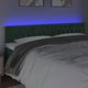 vidaXL Zaglowek do lozka me LED, ciemnozielony, 180x7x78/88 cm, aksamit