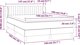 vidaXL Κοντινεντάλε Κρεβάτι 140x190cm Ανοιχτό Γκρι Υφασμάτινο