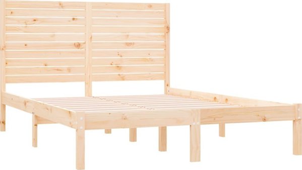vidaXL Κρεβατοκάμαρας πλαίσιο, μασίφ ξύλο, 160 x 200 εκ.
