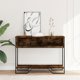 vidaXL Κονσόλα τραπεζιού, καπνισμένο δρυς, 100x35x74,5 εκ.