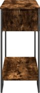 vidaXL Κονσόλα τραπεζιού, καπνισμένο δρυς, 100x35x74,5 εκ.