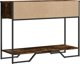 vidaXL Κονσόλα τραπεζιού, καπνισμένο δρυς, 100x35x74,5 εκ.