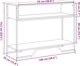 vidaXL Κονσόλα τραπεζιού, καπνισμένο δρυς, 100x35x74,5 εκ.
