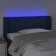 vidaXL Κεφαλάρι κρεβατιού με LED, μπλε, 93x16x78/88 cm, ύφασμα