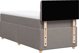 vidaXL Κρεβάτι κοντινεντάλ με στρώμα, taupe, ύφασμα, 90x200 cm