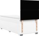 vidaXL Lozko kontynentalne z materacem biale ekoskora 80x200 cm