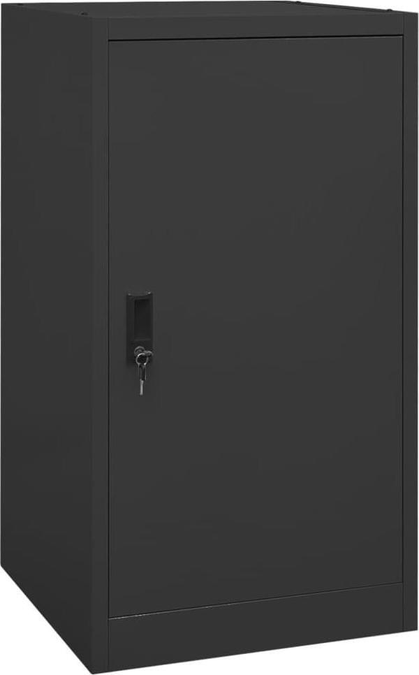 vidaXL Ντουλάπι για σέλλα, ανθρακί, 53x53x105 εκ., από ατσάλι