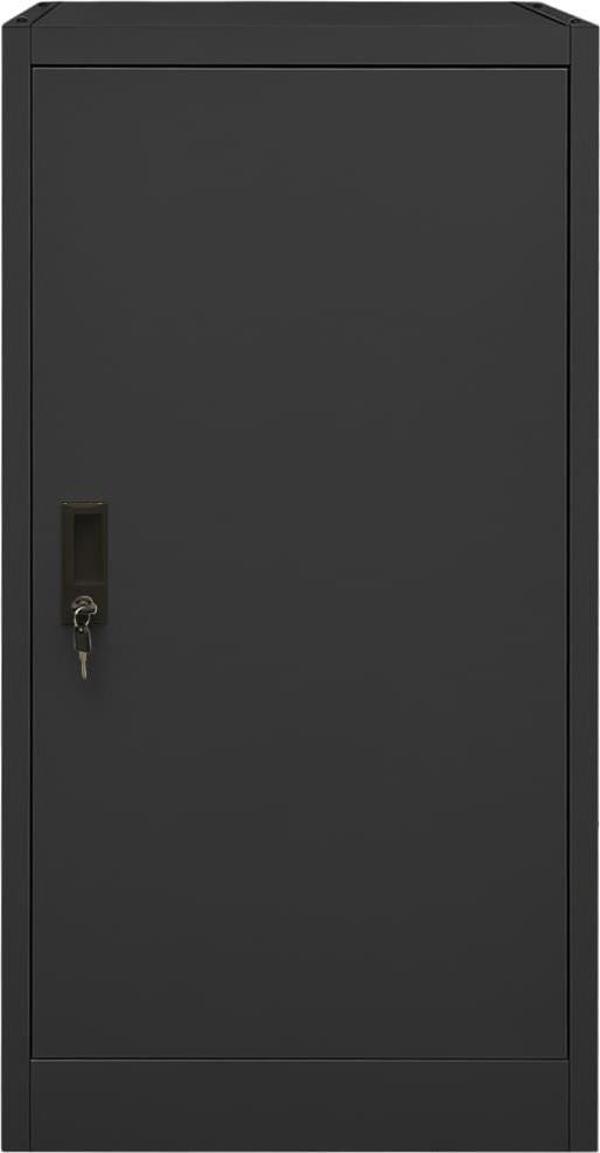 vidaXL Ντουλάπι για σέλλα, ανθρακί, 53x53x105 εκ., από ατσάλι