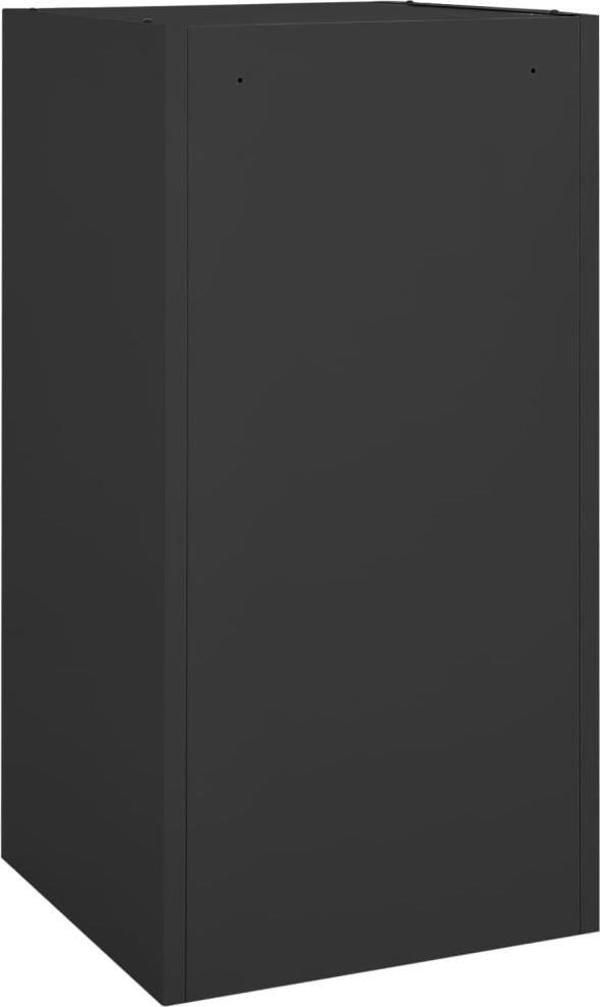 vidaXL Ντουλάπι για σέλλα, ανθρακί, 53x53x105 εκ., από ατσάλι