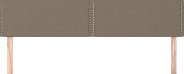 vidaXL Σετ 2 κεφαλαριών κρεβατιού, taupe, 90x5x78/88 cm, ύφασμα