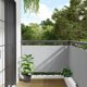 vidaXL Oslona balkonowa szara 600x75 cm PVC