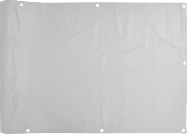 vidaXL Oslona balkonowa szara 600x75 cm PVC