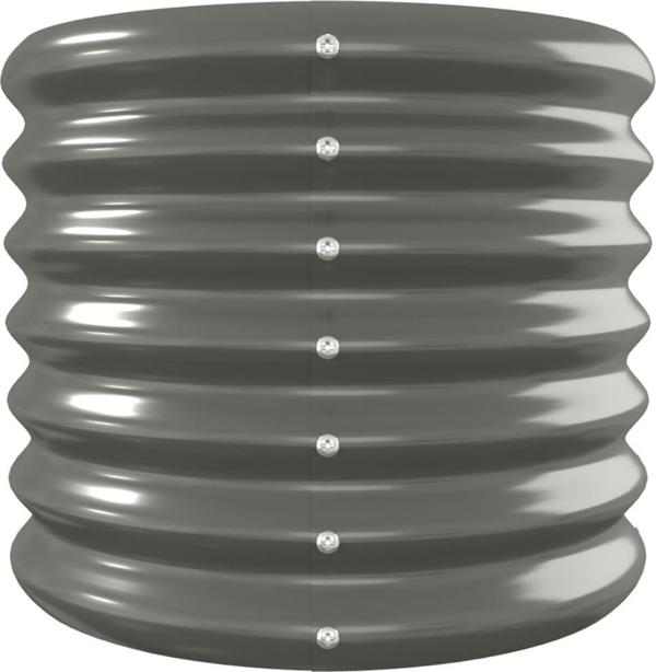 vidaXL vidaXL Donica ogrodowa, malowana proszkowo stal, 260x40x36 cm, szara
