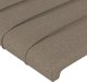vidaXL Zaglowek do lozka z LED, taupe, 93x16x118/128 cm, tkanina
