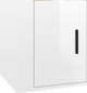 vidaXL Κρεμαστή ντουλάπα TV, γυαλιστερή λευκή, 40x34.5x40 εκ.