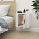 vidaXL Κρεμαστή ντουλάπα TV, γυαλιστερή λευκή, 40x34.5x40 εκ.