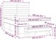 vidaXL Κρεβάτι Continental με Στρώμα Καφέ Υφασμάτινο 140x200 cm