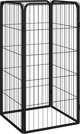 vidaXL vidaXL Kojec dla psa, 4 panele, czarny, 50x100 cm, stalowy