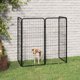 vidaXL vidaXL Kojec dla psa, 4 panele, czarny, 50x100 cm, stalowy