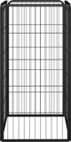 vidaXL vidaXL Kojec dla psa, 4 panele, czarny, 50x100 cm, stalowy