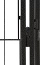 vidaXL vidaXL Kojec dla psa, 4 panele, czarny, 50x100 cm, stalowy