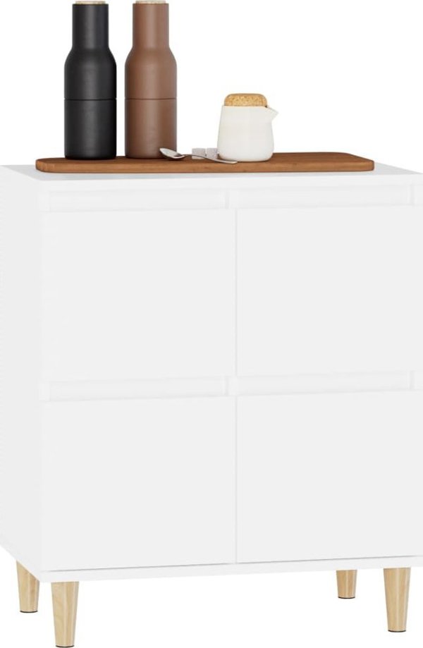 vidaXL Συρταριέρα, λευκή, 60x35x70 εκ., ξύλινο υλικό