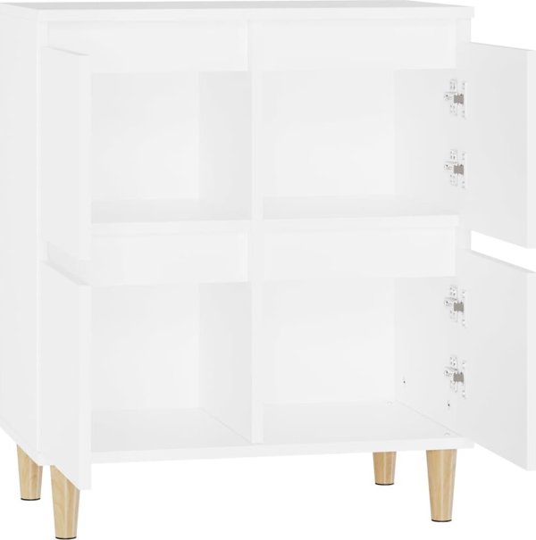 vidaXL Συρταριέρα, λευκή, 60x35x70 εκ., ξύλινο υλικό
