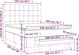 vidaXL Κρεβάτι continental με στρώμα, 140x200 cm, μαύρο ύφασμα