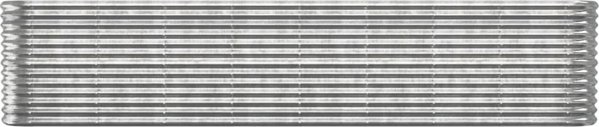 vidaXL vidaXL Donica ogrodowa, malowana proszkowo stal, 332x40x68 cm, srebrna