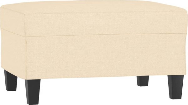 vidaXL Podnozek kremowy 70x55x41 cm tapicerowany tkanina