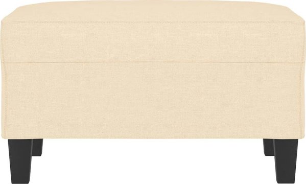 vidaXL Podnozek kremowy 70x55x41 cm tapicerowany tkanina