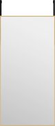 vidaXL Καθρέφτης πόρτας, χρυσός, 40x80 εκ., γυαλί και αλουμίνιο