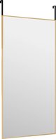 vidaXL Καθρέφτης πόρτας, χρυσός, 40x80 εκ., γυαλί και αλουμίνιο