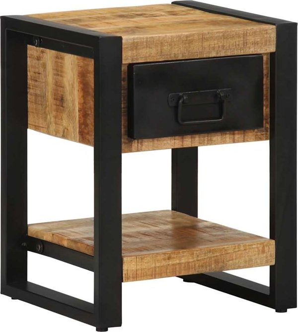 vidaXL vidaXL Szafka nocna, 35x34x45 cm, surowe drewno mango