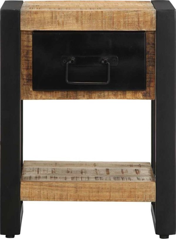 vidaXL vidaXL Szafka nocna, 35x34x45 cm, surowe drewno mango