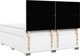 vidaXL Κρεβάτι κοντινεντάλ με στρώμα, μαύρο, δερματίνη, 180x200 εκ.