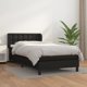 vidaXL Κρεβάτι kontynentalne με στρώμα, μαύρο, οικοδερμα, 90x190 cm