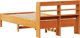 vidaXL Rama lozka χωρίς στρώμα, κεχριμπαρένιο καφέ 75x190 εκ., πεύκο