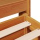 vidaXL Rama lozka χωρίς στρώμα, κεχριμπαρένιο καφέ 75x190 εκ., πεύκο