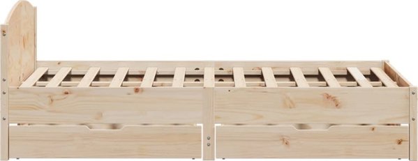 vidaXL Πλαίσιο κρεβατιού χωρίς στρώμα, 150x200 εκ., μασίφ πεύκο