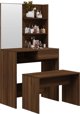 vidaXL Σετ με τουαλέτα, καρυδί δρυς, 74,5x40x141 εκ