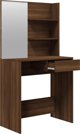 vidaXL Σετ με τουαλέτα, καρυδί δρυς, 74,5x40x141 εκ
